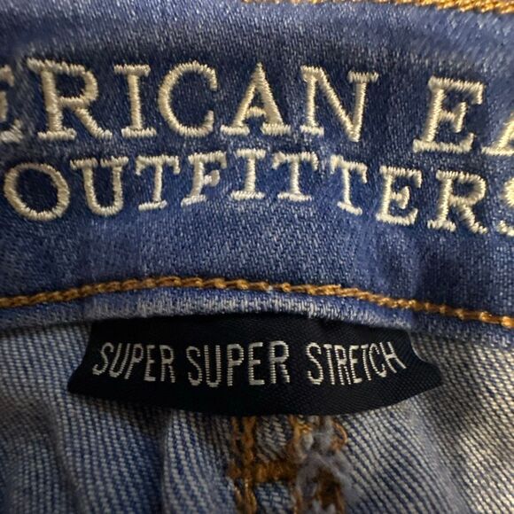 NWOT Women’s American Eagle Hi Rise Jegging Blue Denim Jeans Size 14 - Picture 9 of 13